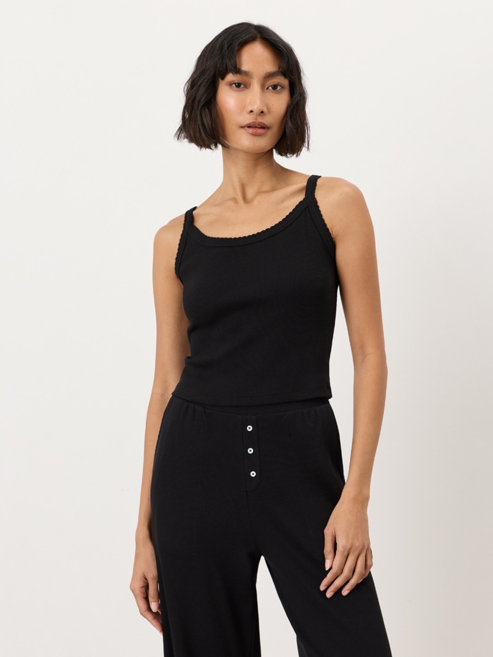 NWT/NIB • Pact Organic Dream Rib Cami in Black • Women’s XL